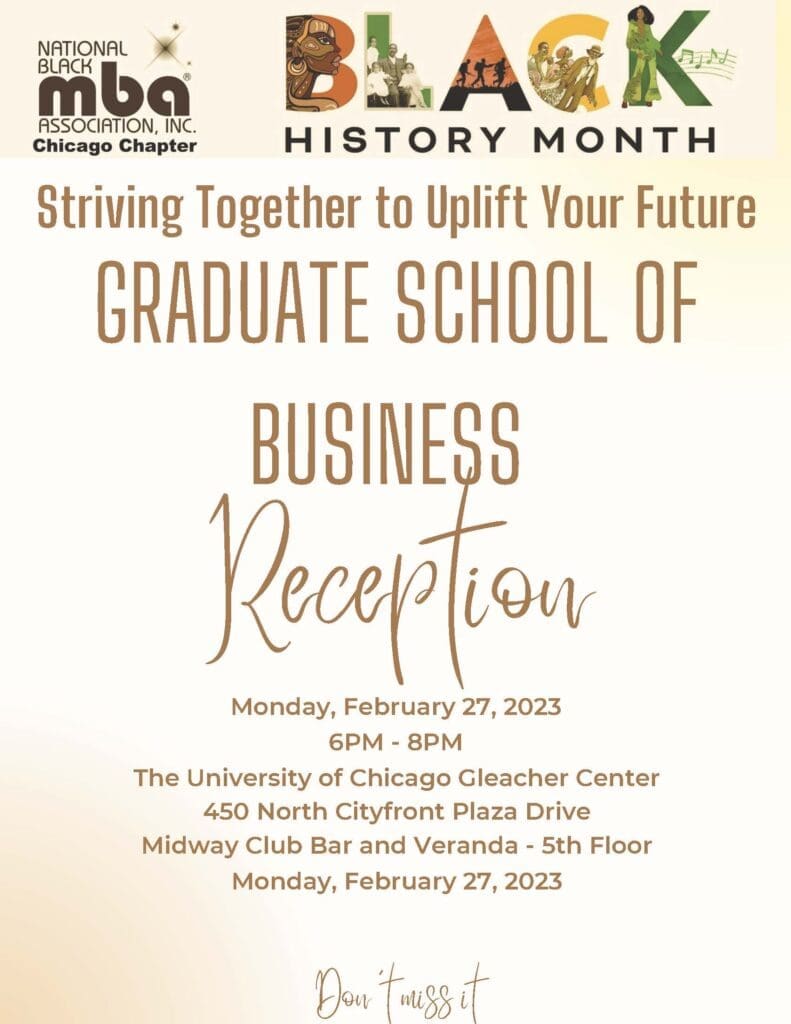 Graduate School of Business Reception – Striving Together to Uplift Your  Future Tickets - Powered by Ticket Falcon®