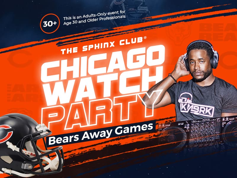 The Sphinx Club® Chicago Watch Party for Bears Away Games Tickets
